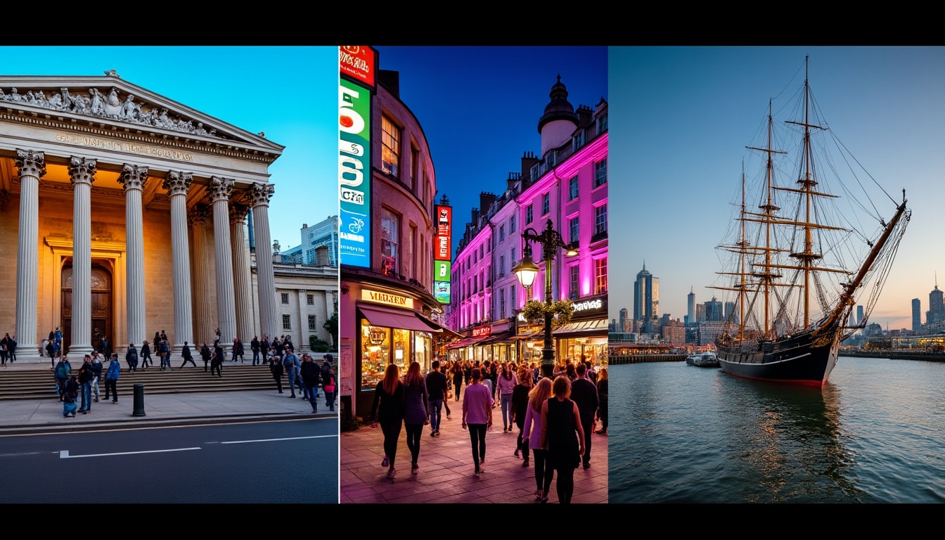 découvrez un week-end à londres avec une visite du british museum, une escapade dans le quartier animé de soho et une exploration historique de greenwich.